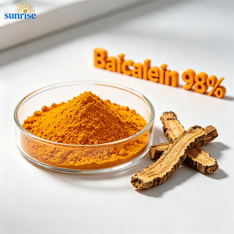 Baicalein 98% HPLC (CAS 491-67-8) | Scutellaria Baicalensis Extract API