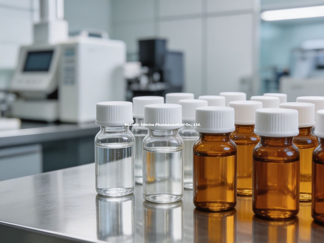 High-purity clear and amber chemical glass reagent bottles High-purity clear and amber chemical glass reagent bottles